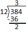 The problem shows that the answer to the subtraction 38 minus 36 equals 2.